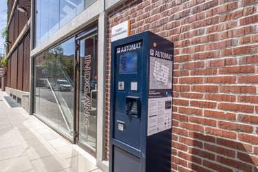 Betalingsautomat foran Danmarksgade P-hus